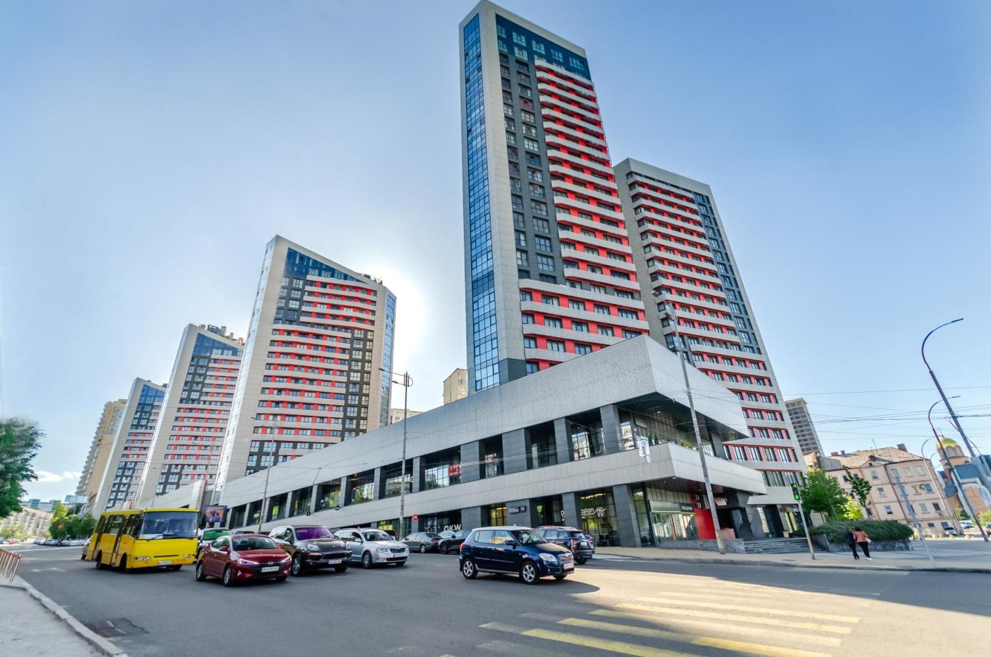 Petrovdom 41B-59B-90B-77B Stunning City View Apartments At Rc Kvartet, Central Railway Station كييف المظهر الخارجي الصورة